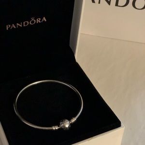 Authentic Pandora Silver clasp Bangle